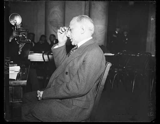 Open anarchy. Sen. Edward P. Costigan, D. of Colo. co-author of the Wagner-Costigan Anti-Lynching Bill, denounces lynching as "open anarchy" as he testified before a Senate Judiciary sub-committee. 2/14/35