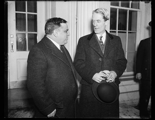 L to r: Mayor F. LaGuardia, Marvin McIntyre [White House, Washington, D.C.