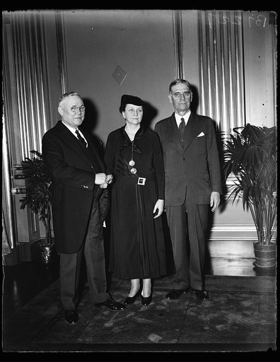 William Green, Frances Perkins and George Dern