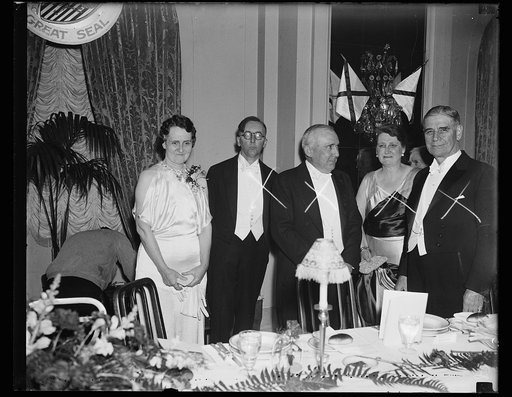Group: George Dern, right