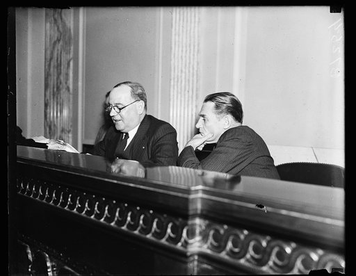 Gerald P. Nye, right