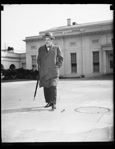 Man departing White House, Washington, D.C.