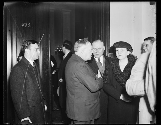 Frances Perkins, right