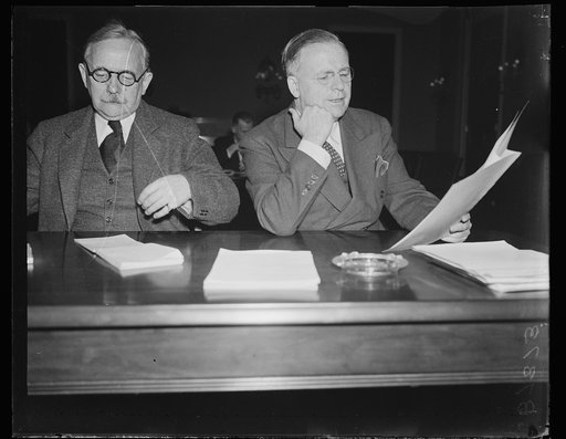 Harold Ickes, right