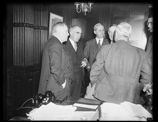 Harold Ickes, left