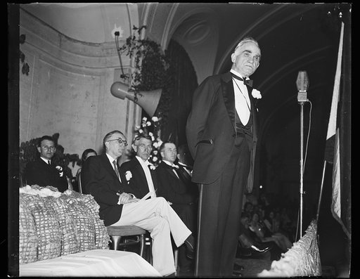 Joseph Byrns at podium