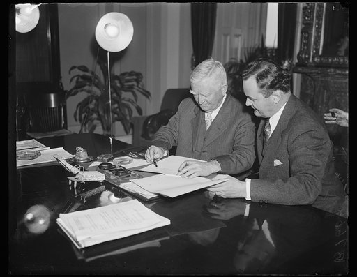 John Nance Garner, left