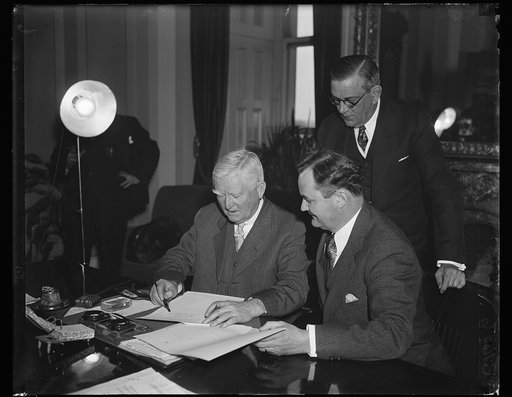 John Nance Garner, left