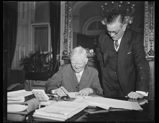 John Nance Garner, left