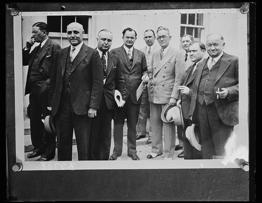 Men at White House, Washington, D.C.