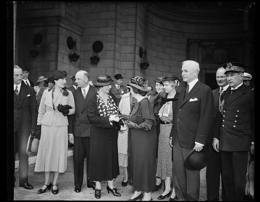 Group at Union Station, Washington, D.C.; Cordell Hull, 3rd from right
