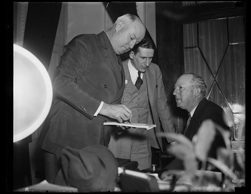 James Farley, left