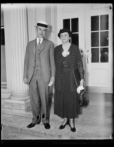 Frances Perkins, right. White House, Washington, D.C.