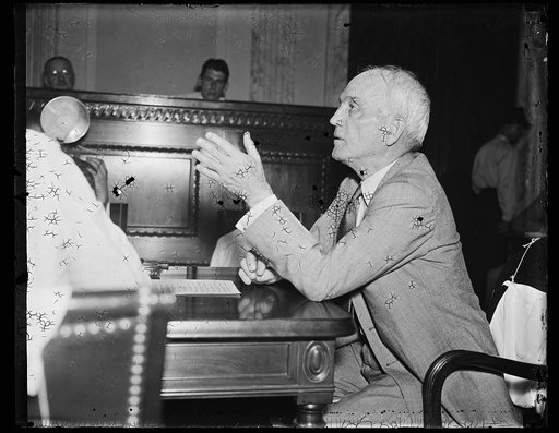 $150,000 for protection [...] Philip H. Gadsen, Philadelphia Chr. of Pub. Utilities Executive Com., testifying Friday before Senate lobby investigation that his "organization was organized last Feb. in Wash. to [...] protect our interests against the holding co bill." He admitted a score of Holding 