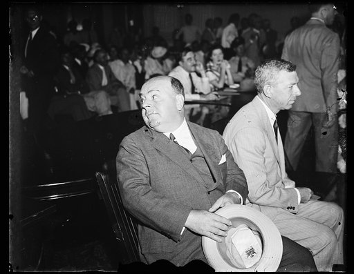 This Is Hopson. This photograph of Howard C. Hopson, witness sought for many days by two congressional committees investigating the utility lobby, was made when he appeared before the House committee. 8/13/35