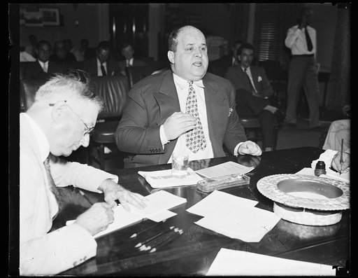 Policeman Dennis Mahoney of N.Y. who testified Wednesday at the House military affairs inquiry as to what he knew of Joseph Silverman. 7/24/35
