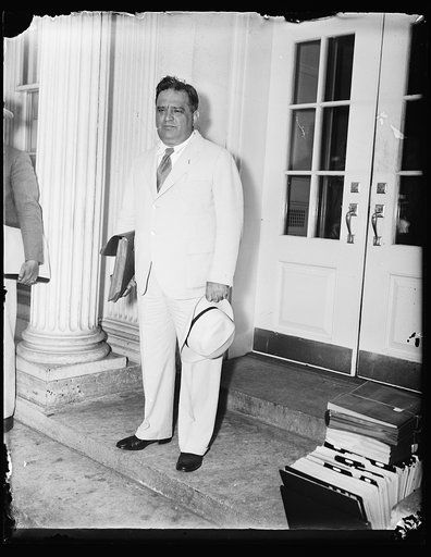 Fiorello La Guardia at White House, Washington, D.C.