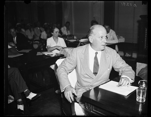 Wash. D.C. Follows ship-subsidy bill. Robert Patchin of the Grace Line, testifies before the Senate lobby committee that he and other shipping men "followed" the course of various bills bearing on shipping, but denied lobbying. 8/24/35