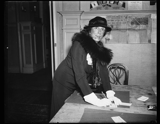 Selma Borehardt, teacher Roosevelt, at Atlantic City