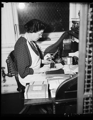 Catherine Costigan, Treasury Dept. Also file under Treasury Dpt. [...] burned money