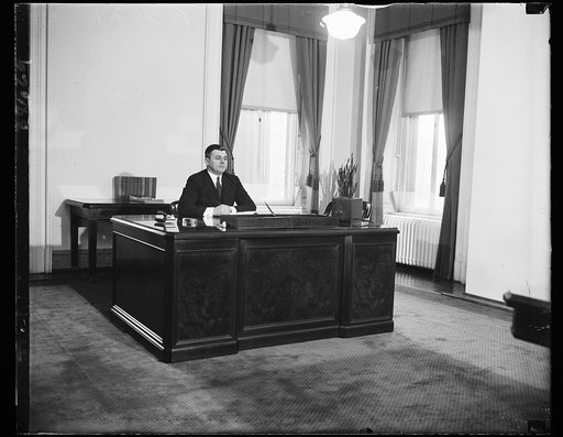 All alone. Acting Director of the Budget, Daniel W. Bell, is all alone in more ways than one. He is understood to have refused a juicy political job. He has a 15 year Civil Service record and draws $10,000 as Commissioner of Accounts and Deposits. He has acted as Budget Director since the resignatio
