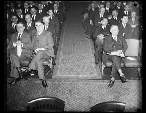 Audience: John L. Lewis, front row, 2nd from left; William Green, front row, left