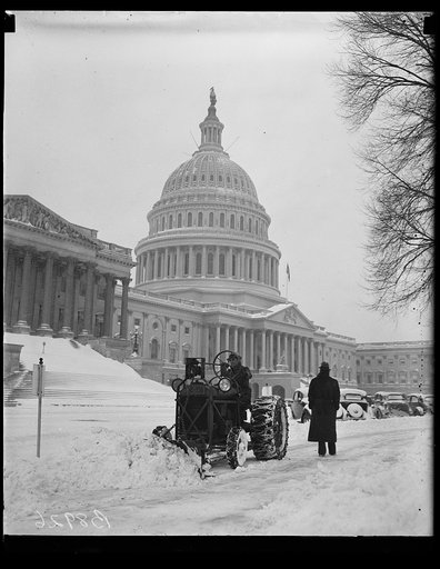 Snowplow at U.S. Capitol, Washington, D.C.