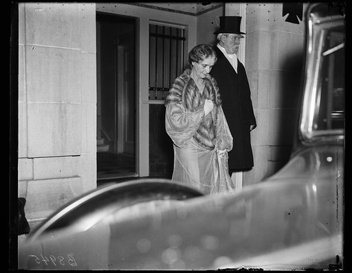 Charles Evans Hughes, right, with wife