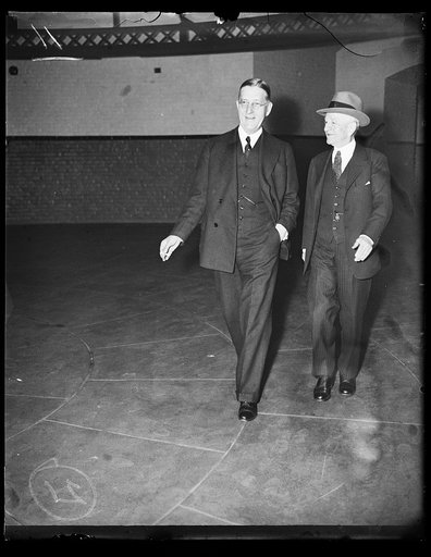 Carter Glass, right