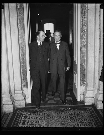 William E. Borah, right