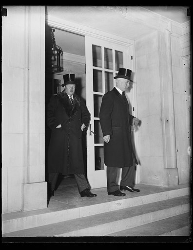 Cordell Hull, right