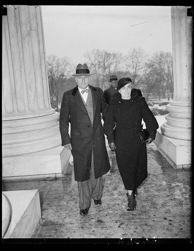 Man and woman at U.S. Capitol, Washington, D.C.