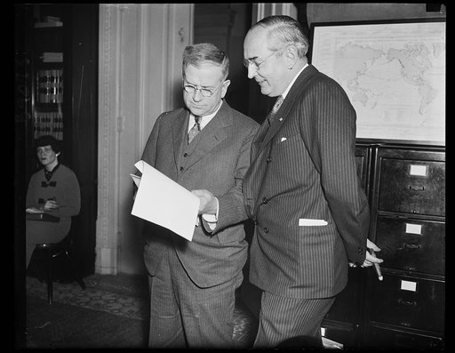 Harold Ickes, left