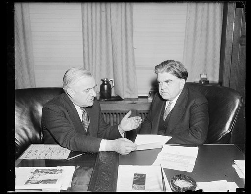 John L. Lewis, right