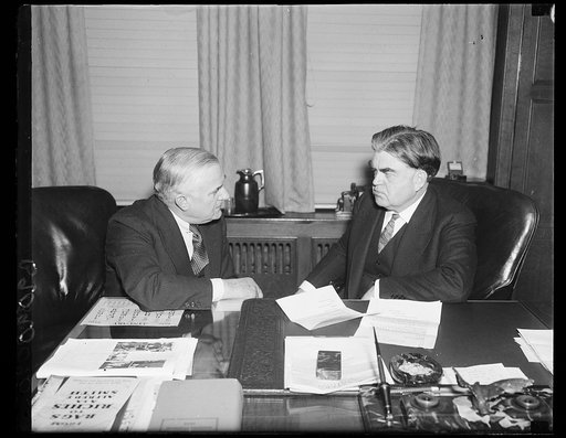 John L. Lewis, right