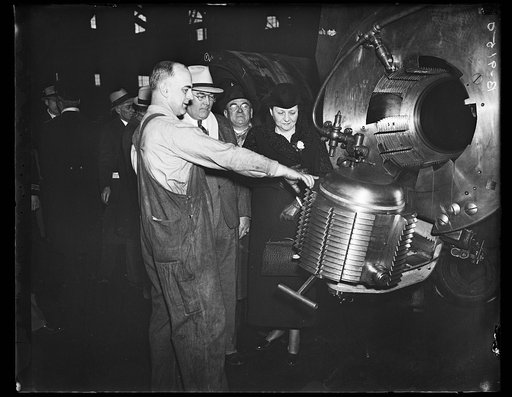 Machinery; Frances Perkins, right
