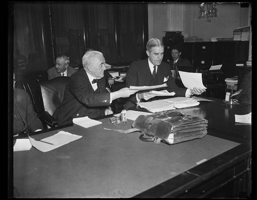 George Norris, left