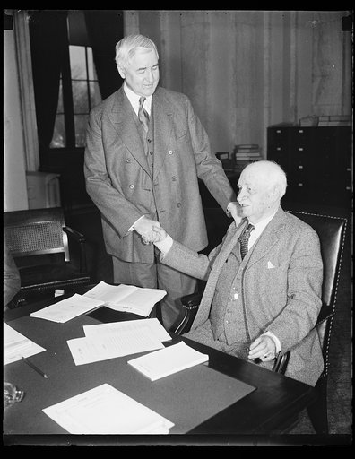 Jesse H. Jones, left
