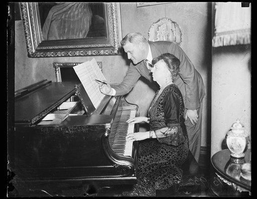 Man and woman at piano