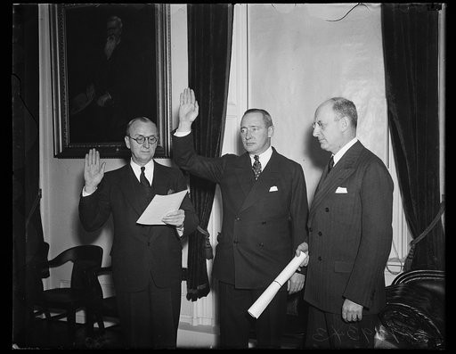 Henry Morgenthau, right