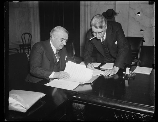 Royal S. Copeland, right
