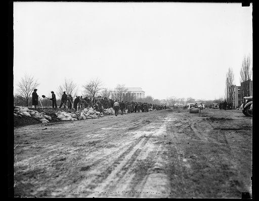 Sandbags, Flooding, Potomac River, Washington, D.C.