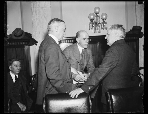 James J. Davis, right