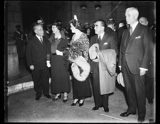 Group at Union Station: Cordell Hull, right. Washington, D.C.