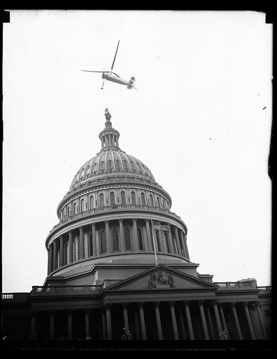 Aircraft over U.S. Capitol, Washington, D.C.
