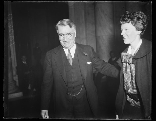 Royal S. Copeland and Amelia Earhart