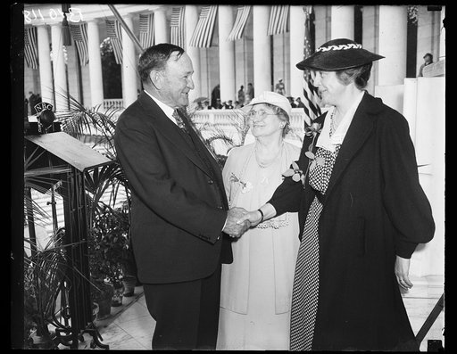 Joseph T. Robinson, Senator from Arkansas (left)