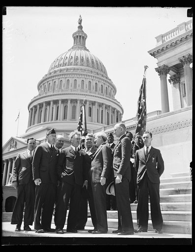 Group outside U.S. Capitol, Washington, D.C.
