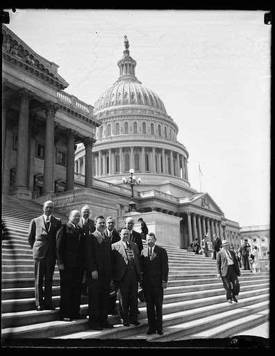 Group on steps of U.S. Capitol, Washington, D.C.