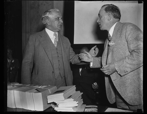 James J. Davis, left